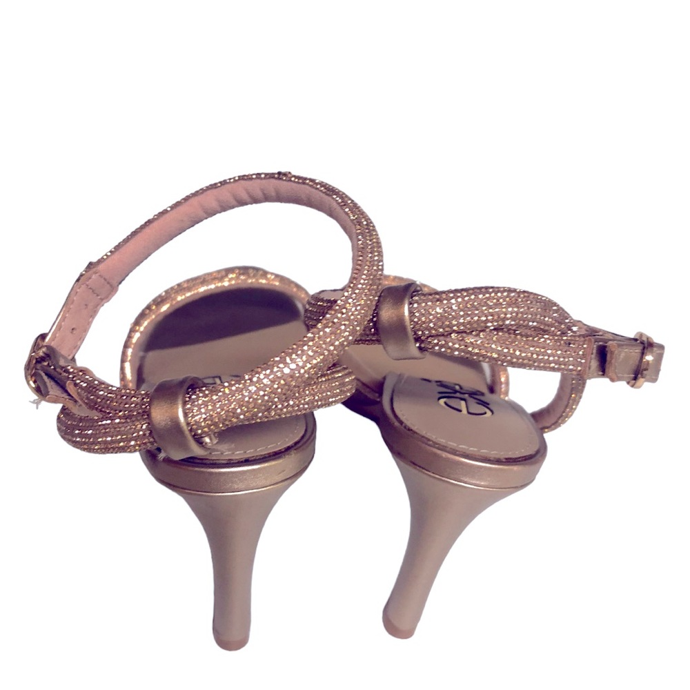 EXE’ High Heels Gold Sandals -Evening Handbag - Picture 11 of 12